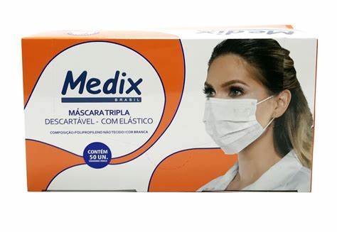 Máscara Tripla c/ Elástico - MEDIX