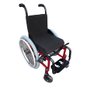 Cadeira de Rodas Modelo Mini K 28x28x25 Vermelha - ORTOBRAS